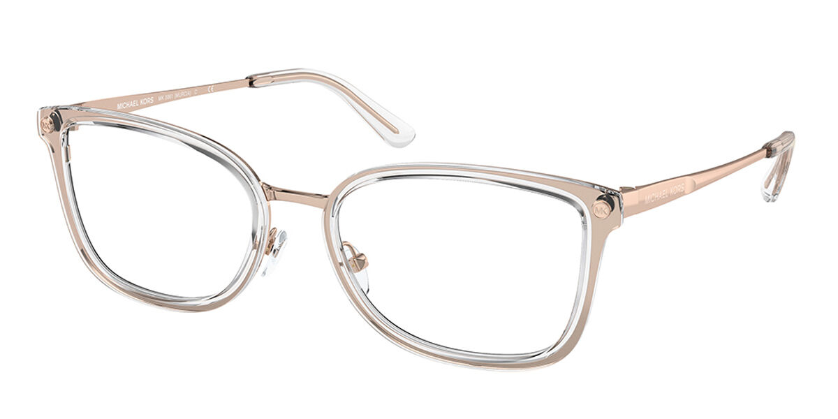 Womens Michael Kors Quintana Clear Round Glasses #40 Womens Michael Kors Quintana Clear Round Glasses